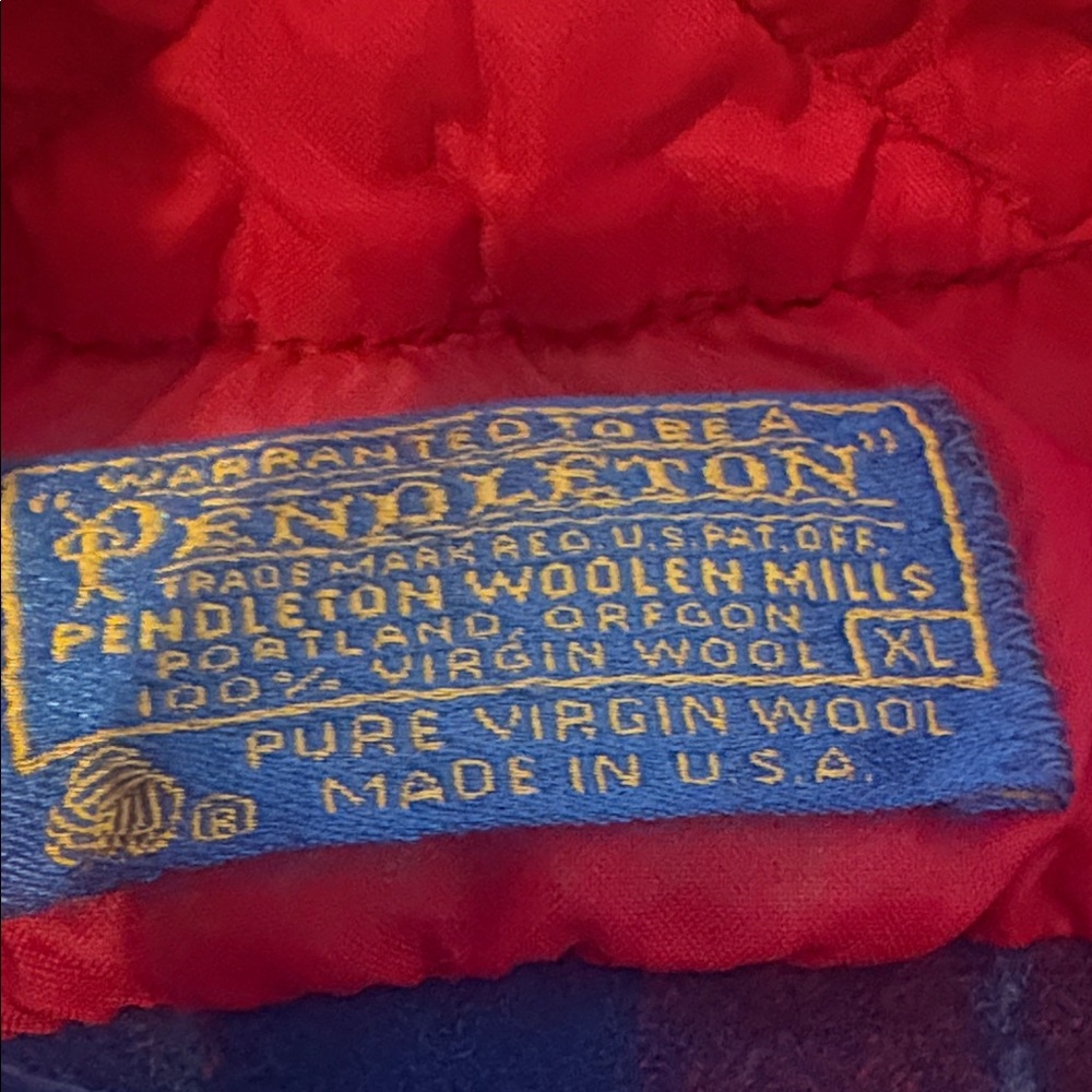 Pendleton Red Wool Garment